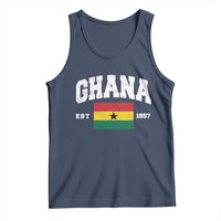 Ghana Est 1957 Ghanaian Flag Independence Day Tank Top Ghanaian Heritage Pride