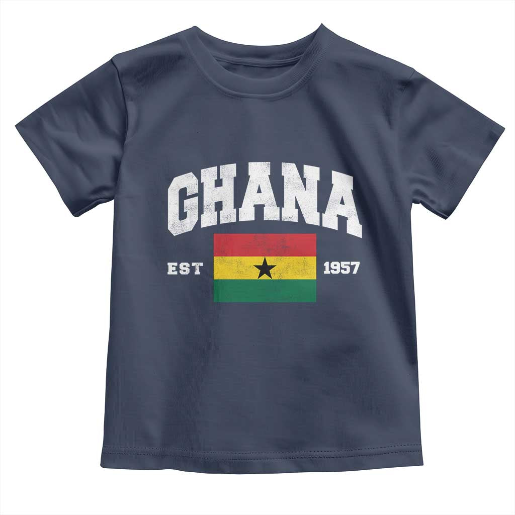 Ghana Est 1957 Ghanaian Flag Independence Day Toddler T Shirt Ghanaian Heritage Pride