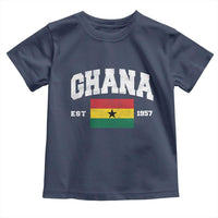 Ghana Est 1957 Ghanaian Flag Independence Day Toddler T Shirt Ghanaian Heritage Pride