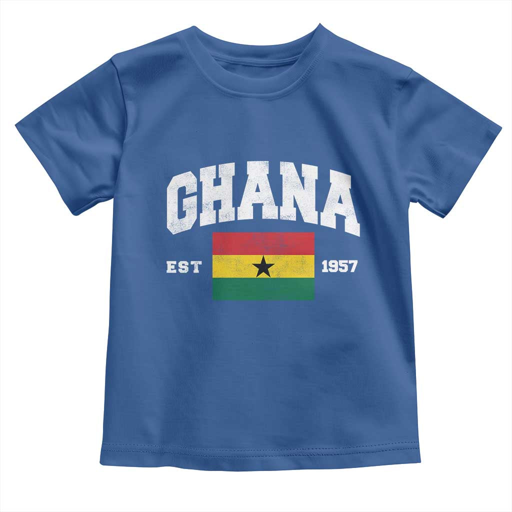 Ghana Est 1957 Ghanaian Flag Independence Day Toddler T Shirt Ghanaian Heritage Pride