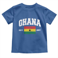 Ghana Est 1957 Ghanaian Flag Independence Day Toddler T Shirt Ghanaian Heritage Pride