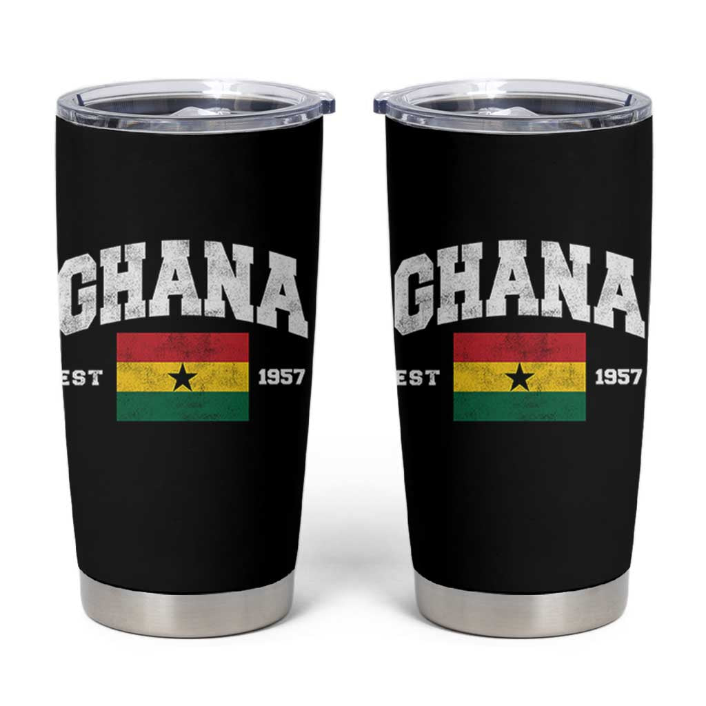Ghana Est 1957 Ghanaian Flag Independence Day Tumbler Cup Ghanaian Heritage Pride