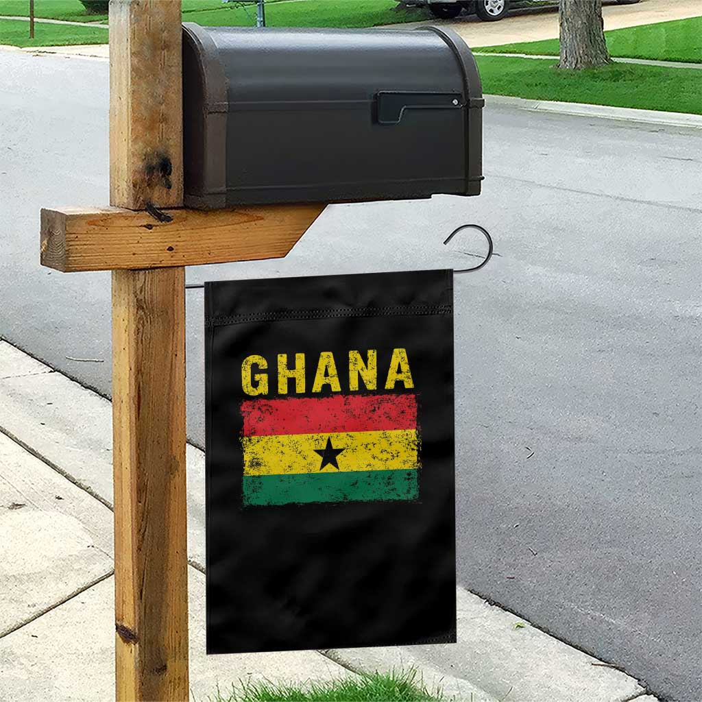 Vintage Ghana Flag Distressed Design Garden Flag Proud Ghanaian Heritage African Pride