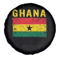 Vintage Ghana Flag Distressed Design Spare Tire Cover Proud Ghanaian Heritage African Pride