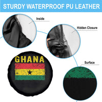 Vintage Ghana Flag Distressed Design Spare Tire Cover Proud Ghanaian Heritage African Pride