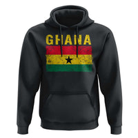 Vintage Ghana Flag Distressed Design Hoodie Proud Ghanaian Heritage African Pride