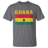 Vintage Ghana Flag Distressed Design T Shirt Proud Ghanaian Heritage African Pride