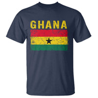 Vintage Ghana Flag Distressed Design T Shirt Proud Ghanaian Heritage African Pride