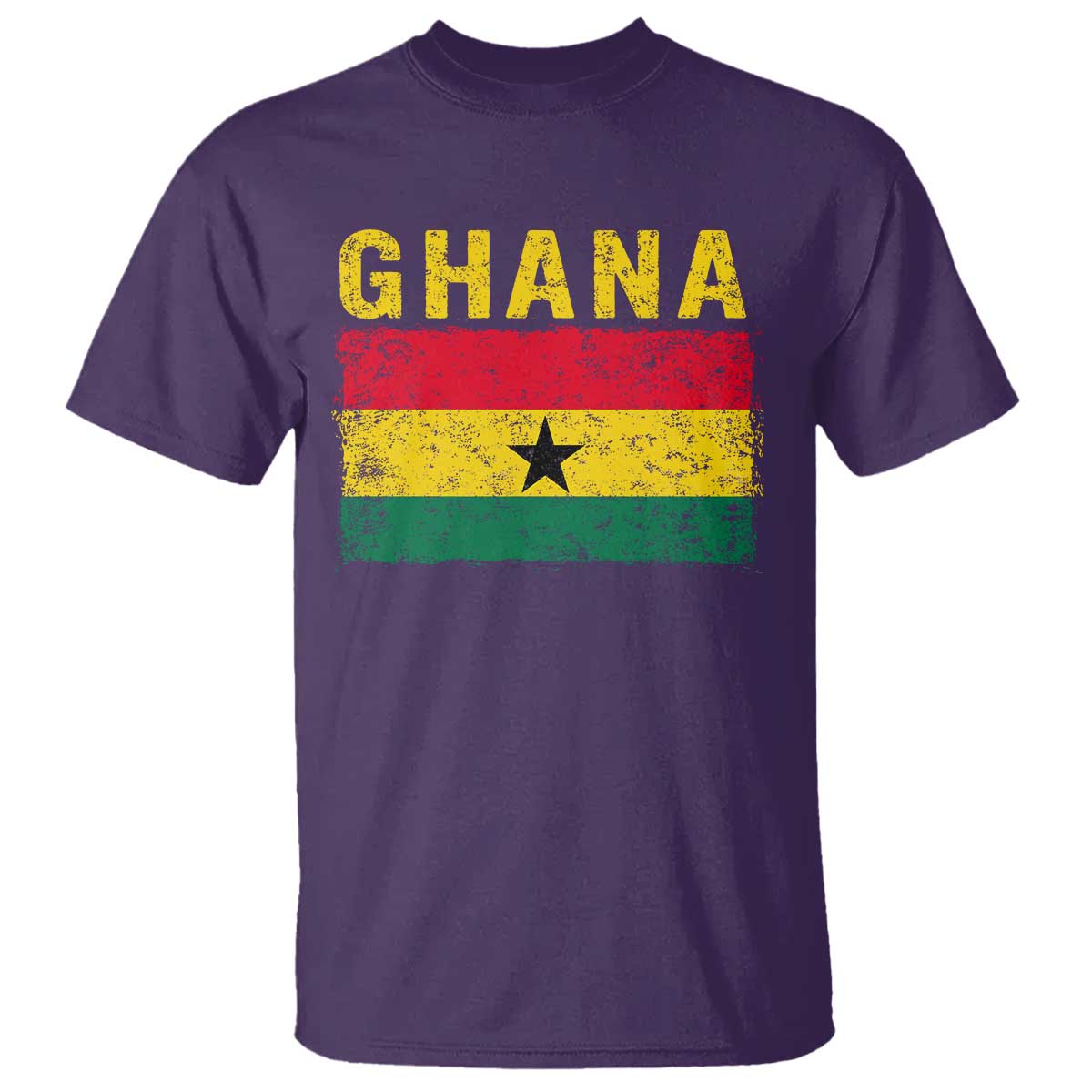 Vintage Ghana Flag Distressed Design T Shirt Proud Ghanaian Heritage African Pride