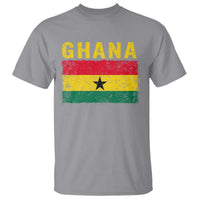 Vintage Ghana Flag Distressed Design T Shirt Proud Ghanaian Heritage African Pride
