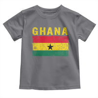 Vintage Ghana Flag Distressed Design Toddler T Shirt Proud Ghanaian Heritage African Pride