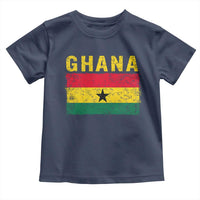 Vintage Ghana Flag Distressed Design Toddler T Shirt Proud Ghanaian Heritage African Pride