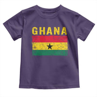 Vintage Ghana Flag Distressed Design Toddler T Shirt Proud Ghanaian Heritage African Pride