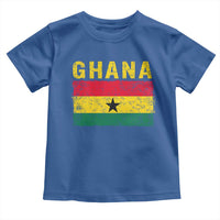 Vintage Ghana Flag Distressed Design Toddler T Shirt Proud Ghanaian Heritage African Pride