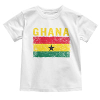 Vintage Ghana Flag Distressed Design Toddler T Shirt Proud Ghanaian Heritage African Pride