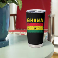 Vintage Ghana Flag Distressed Design Tumbler Cup Proud Ghanaian Heritage African Pride