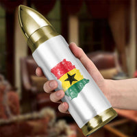 Vintage Ghana Map Flag Bullet Tumbler Distressed Proud Ghanaian Heritage African Pride