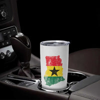 Vintage Ghana Map Flag Tumbler Cup Distressed Proud Ghanaian Heritage African Pride