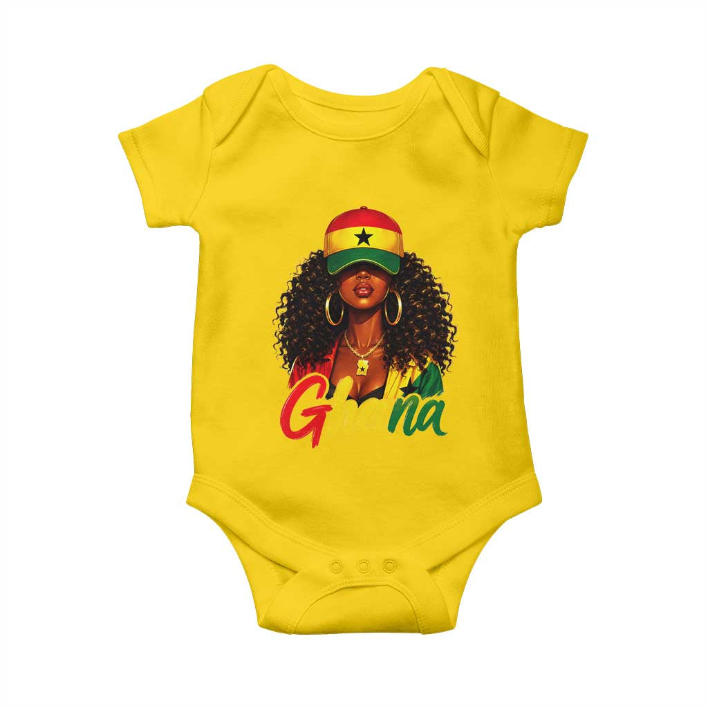 Ghanaian Princess Ghana Flag Melanin Baby Onesie Black Girls