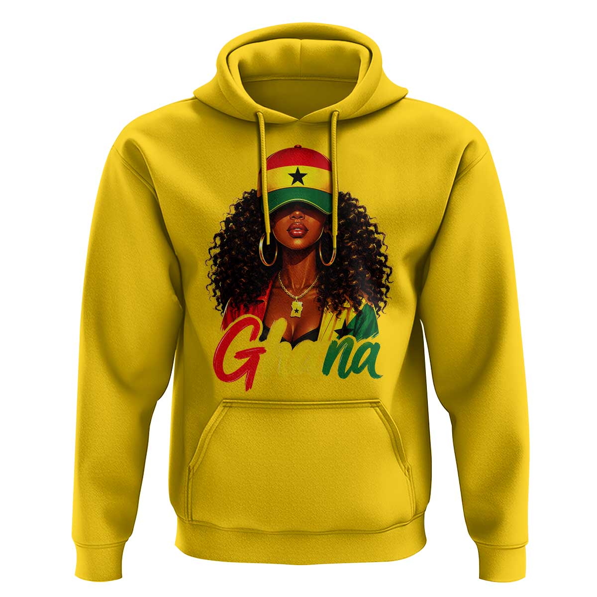 Ghanaian Princess Ghana Flag Melanin Hoodie Black Girls