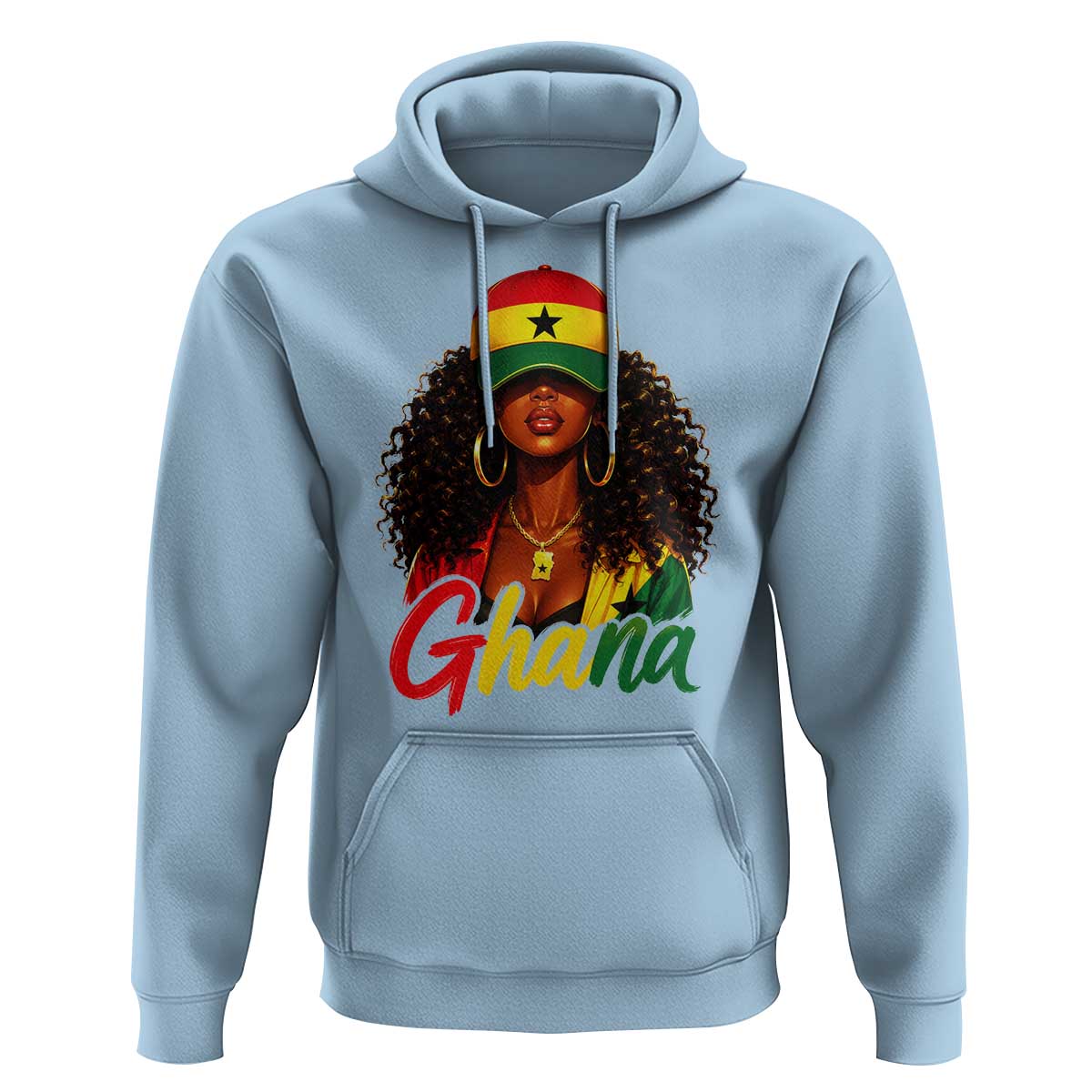 Ghanaian Princess Ghana Flag Melanin Hoodie Black Girls