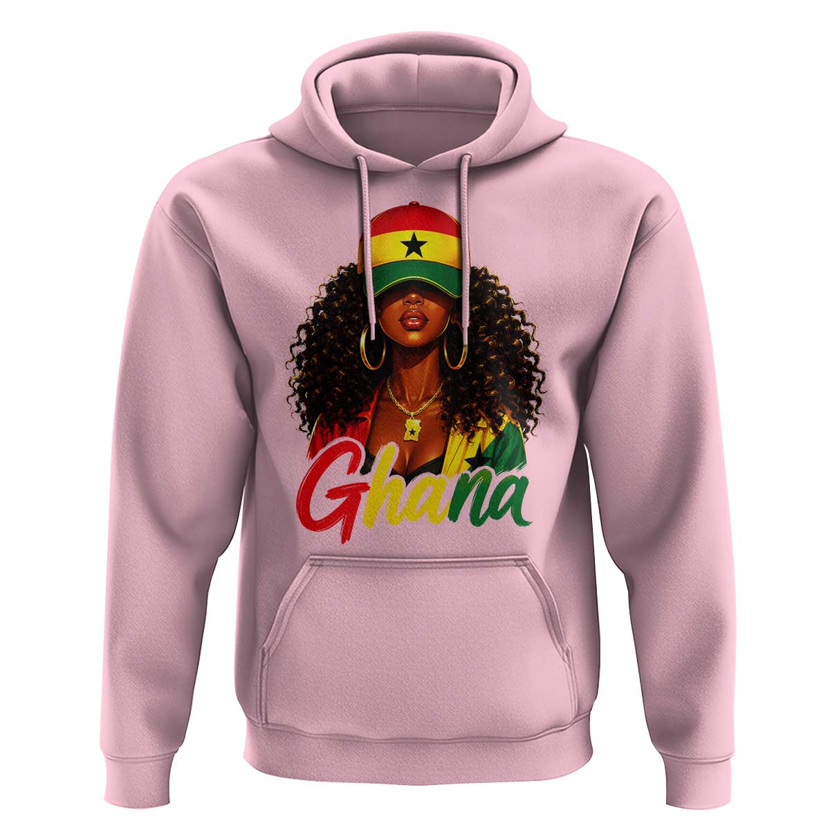 Ghanaian Princess Ghana Flag Melanin Hoodie Black Girls