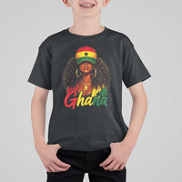 Ghanaian Princess Ghana Flag Melanin T Shirt For Kid Black Girls