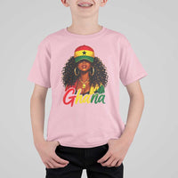 Ghanaian Princess Ghana Flag Melanin T Shirt For Kid Black Girls