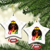 Ghanaian Princess Ghana Flag Melanin Ceramic Ornament Black Girls