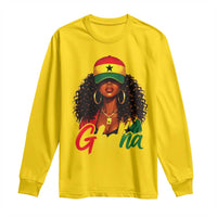 Ghanaian Princess Ghana Flag Melanin Long Sleeve Shirt Black Girls