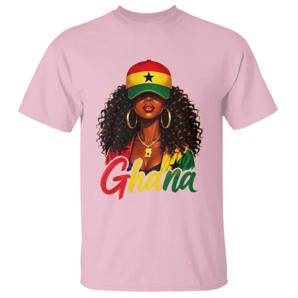 Ghanaian Princess Ghana Flag Melanin T Shirt Black Girls