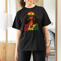 Ghanaian Princess Ghana Flag Melanin T Shirt For Women Black Girls