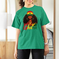 Ghanaian Princess Ghana Flag Melanin T Shirt For Women Black Girls