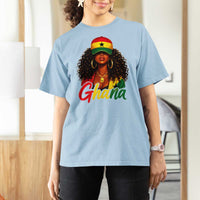Ghanaian Princess Ghana Flag Melanin T Shirt For Women Black Girls