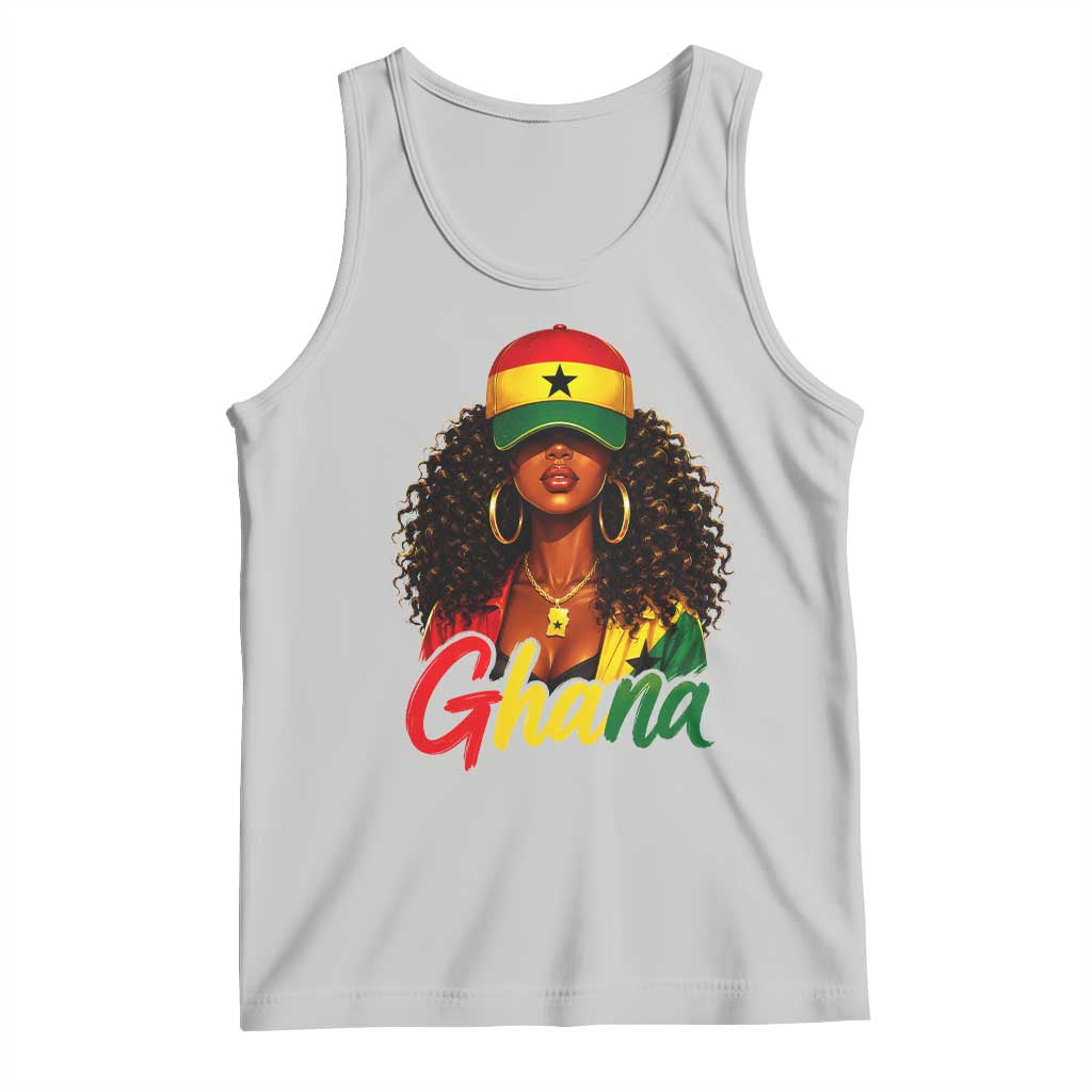 Ghanaian Princess Ghana Flag Melanin Tank Top Black Girls