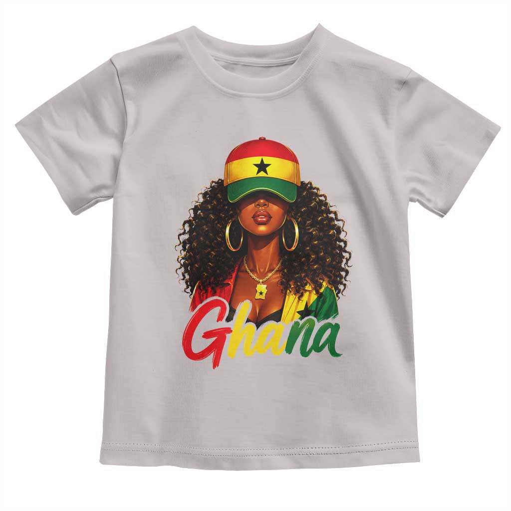 Ghanaian Princess Ghana Flag Melanin Toddler T Shirt Black Girls
