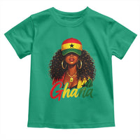 Ghanaian Princess Ghana Flag Melanin Toddler T Shirt Black Girls