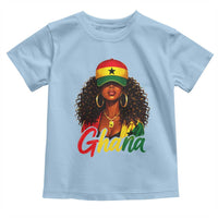 Ghanaian Princess Ghana Flag Melanin Toddler T Shirt Black Girls