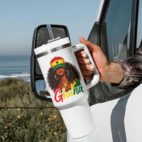 Ghanaian Princess Ghana Flag Melanin Tumbler With Handle Black Girls