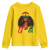 Ghanaian Princess Ghana Flag Melanin Youth Sweatshirt Black Girls