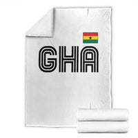 Proud Ghanaian Throw Blanket Minimalist Ghana Typography Design Ghana Flag