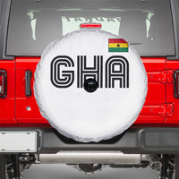 Proud Ghanaian Spare Tire Cover Minimalist Ghana Typography Design Ghana Flag