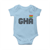 Proud Ghanaian Baby Onesie Minimalist Ghana Typography Design Ghana Flag