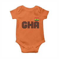 Proud Ghanaian Baby Onesie Minimalist Ghana Typography Design Ghana Flag