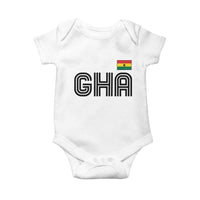 Proud Ghanaian Baby Onesie Minimalist Ghana Typography Design Ghana Flag