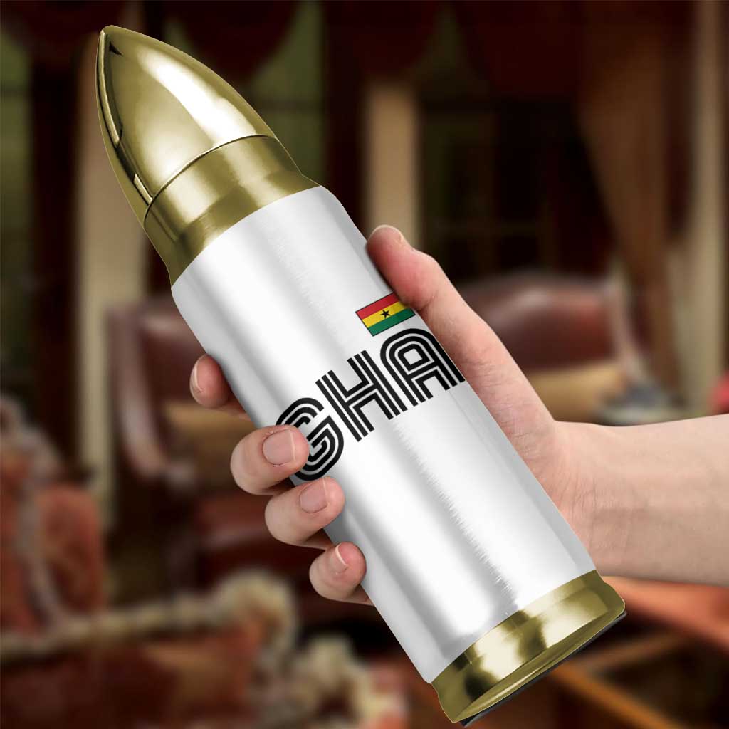 Proud Ghanaian Bullet Tumbler Minimalist Ghana Typography Design Ghana Flag