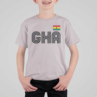 Proud Ghanaian T Shirt For Kid Minimalist Ghana Typography Design Ghana Flag