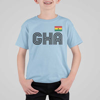 Proud Ghanaian T Shirt For Kid Minimalist Ghana Typography Design Ghana Flag