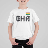 Proud Ghanaian T Shirt For Kid Minimalist Ghana Typography Design Ghana Flag