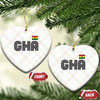 Proud Ghanaian Ceramic Ornament Minimalist Ghana Typography Design Ghana Flag